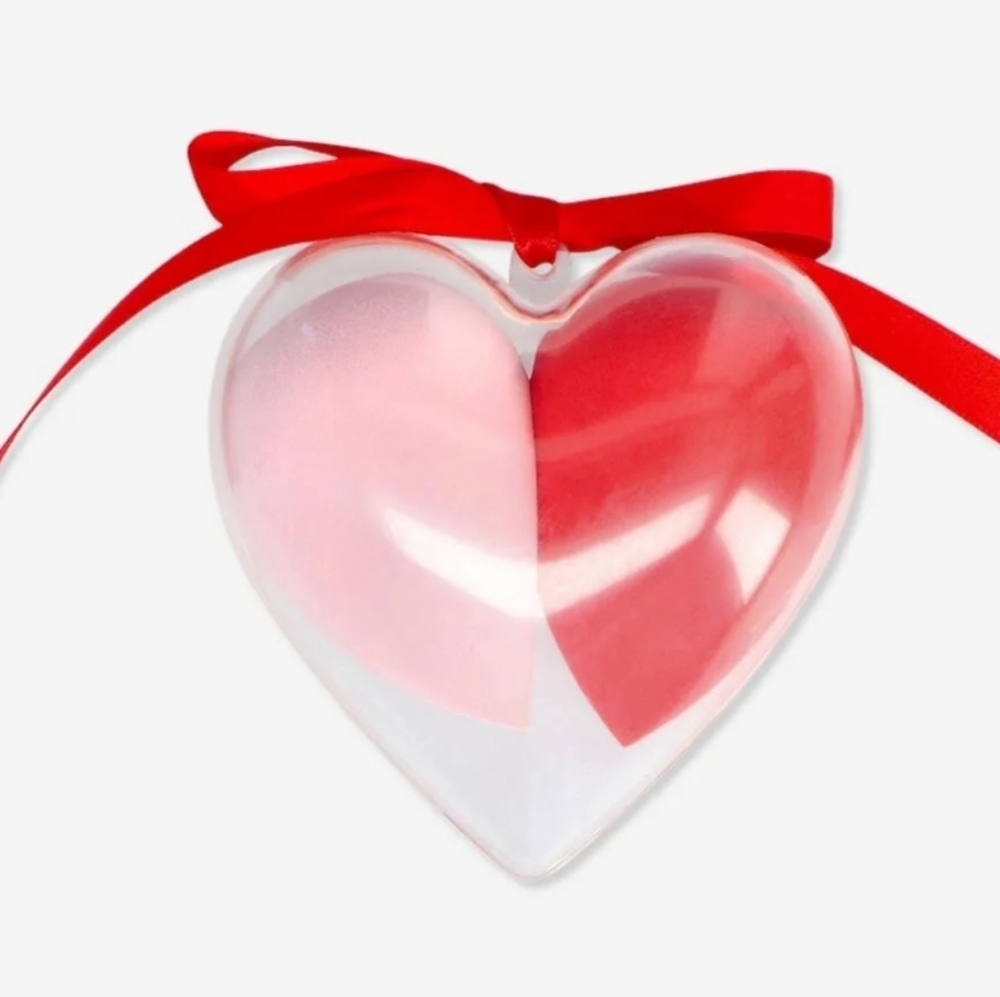 Flying Tiger Makeup Blender Sponges Heart Shaped New Pink Red